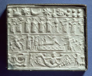 Cylinder Seal Impression, Neo-Assyrian Period
